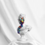Apollo 'Cubic' Dekoratif Heykel, Pop Art Roma Yunan Heykelleri